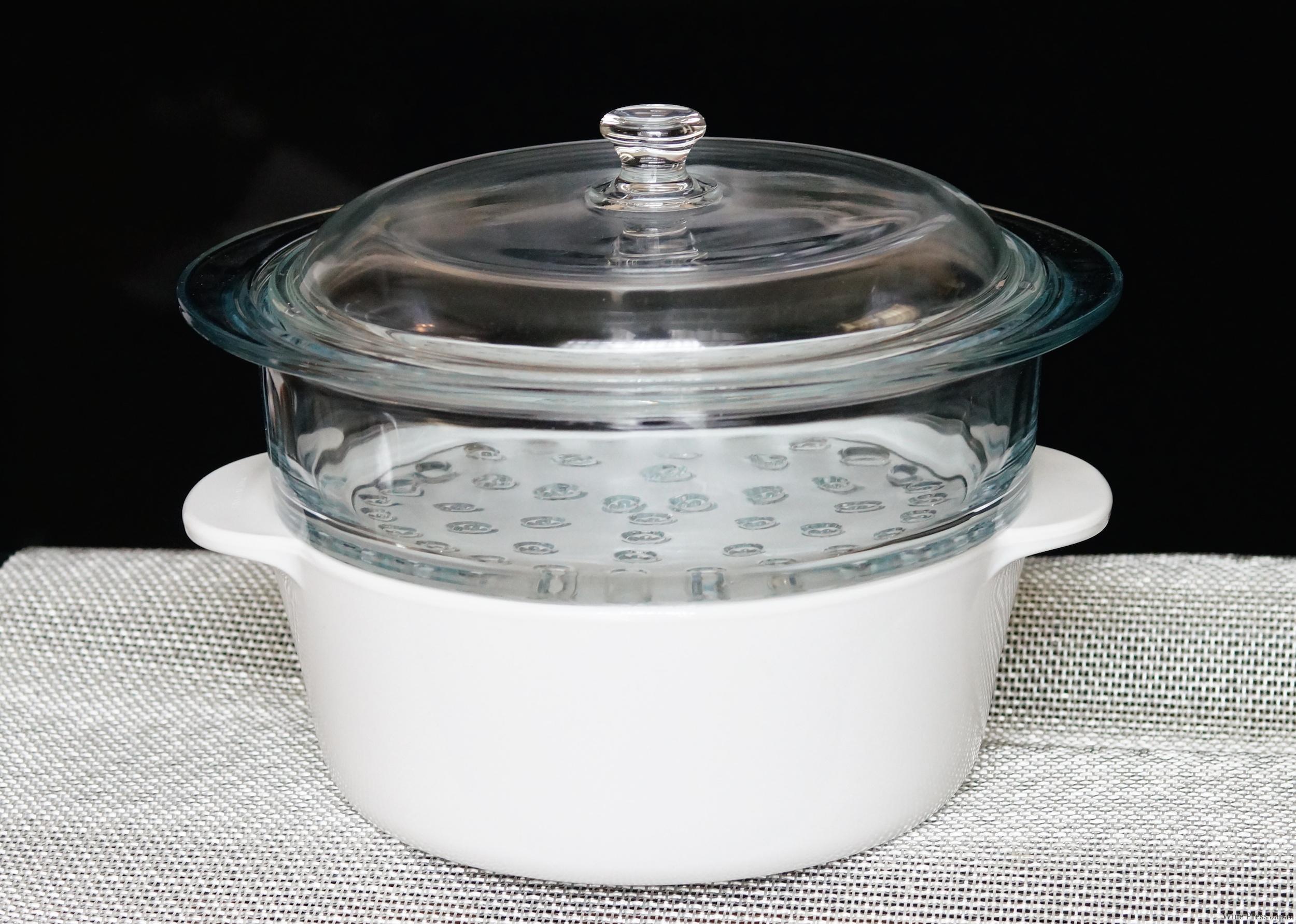 便利でオシャレな鍋を使って楽しく手料理♪ 〜ガラス製の白い鍋 ...